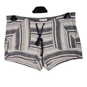 Jolt Linen Blend Striped Shorts Juniors size 7